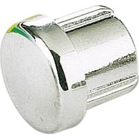 Embout contemporain - Décor : Chromé - Matériau : ABS - Pour tube de diamètre : 16 mm - OPES