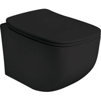 Wc Rimless Sospeso In Ceramica Nero Opaco Mozart