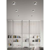 BAUM PLAFONIERA DOPPIA EMISSIONE LED 3000K 1970LM 18+6W IP20 NERO