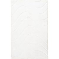 Tapis de bain blanc antidérapant doux et absorbant - 90 x 50 cm