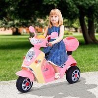 ® Elektroroller für Kinder ab 3 Jahren, 6 V, Metall + Polypropylen, 108 x 51 x 75 cm, Rosa/Weiß