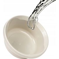 KADAX Ciotola rotonda in plastica da 4 litri per bucato, bianca