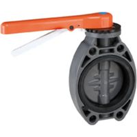 Válvula mariposa Cepex 32632 PVC-U resistente químico UV
