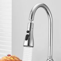 Embout douchette pour robinet et mitigeur de cuisine Power Jet Stream Eco - 3 modes de jets, économie d'eau - B.Living