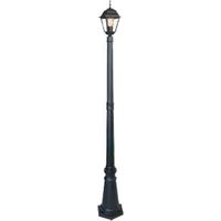 LÁMPARA DE PIE CON UNA FAROLA DE CUATRO CARAS Color Negro 190 cm