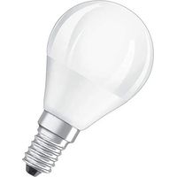Bombilla LED esmerilada de esfera E14, 3,3 W, blanco cálido.