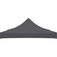 Toit de tente de réception 3 x 3 m Anthracite