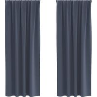 Rideaux occultants,Rideaux anti-lumière avec des rideaux Anthracite Polyester CFW29897