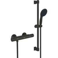 Grohe QuickFix Precision Start - Duschset mit Thermostat, schwarz matt 345972431