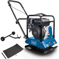 Scheppach Plaque vibrante HP1200S - 196 cm3 - moteur à 4 temps à essence 6,5 CV - 15 kN - plaque 450 x 350 mm - vitesse d'avance 25 m/min - profondeur de compactage 25 cm