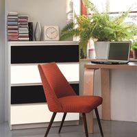Film adhésif décoratif pour meuble Mat Uni 200 x 45cm Noir