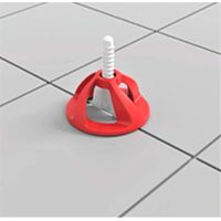 2MM, Kit, Vis - Croisillons carrelage autonivelant 2 mm 100 clips + 100 cadrans réutilisables Shaffer pro système nivellement à visser Kit niveleur carrelage aide à la pose de carreaux pour pose