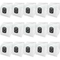 15 Sacs à Poussière pour Rowenta+ ZR200520 ZR200720,sacs d'aspirateur pour Rowenta Compact Power, X-Trem Power & Silence Force (RO64xx, RO63xx, RO68xx, RO39xx)