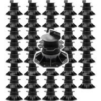 XPOtool Set 40x Stelzlager für Terrassen, 2700kg, 60-138mm, höhenverstellbare Stellfüße für Terrassendielen, Platten und Planken