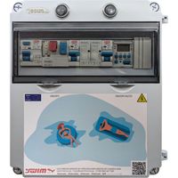 Cuadro Eléctrico Piscina Bomba 0.5CV Con Contactor Transformador 150W 12DC