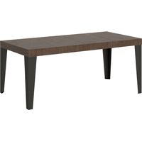 Tavolo allungabile 90x90/246 cm Flame Premium Noce telaio Antracite