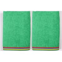 SET 2 TOALLA DE PLAYA DE NIÑO 70X140CM 450GSM 100% ALGODÓN VERDE KIDS