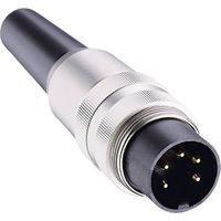 Connecteur rond DIN mâle, droit Lumberg SV 30 Nombre de pôles: 3 argent 1 pc(s) D22969