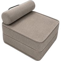 Assise lounge adulte minimaliste en velours côtelé