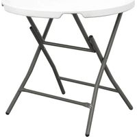 Klappbarer Cocktailtisch wellhome stabil 80x80 cm