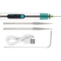 Gravierstift für Materialien – Graviermaschinen-Set mit nachfüllbarem Gravierstift und 3 Geschwindigkeitsstufen für DIY, Schmuck, Holz, Glas, Murmeln, Stein und andere Bastelarbeiten