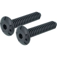 vhbw 2x Pied réglable remplacement pour Neff 00612650, 10020572, 481250518387 pour lave-vaisselle - 11 cm, noir