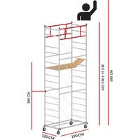 Echafaudage M5 LUX (Hauteur de travail 5,95 m)