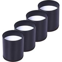 ALLIANDISSet of 4 Carbon Steel Bed Leg Risers, Furniture Risers Add 5CM Height, Support 10000 lbs, Table, Chair or Sofa Risers, Space Saving for Desk and Bedding(black),