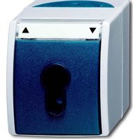 BUSCH-JAEGER 2712SLW-53 INTERRUPTEUR DE JALOUSIE, FEUILLE DE MARQUAGE VERT-BLEU 1101-0-0916