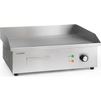 Klarstein – Barbecue électrique 3000W – Plaque en fonte 54,5 x 35 cm – Température 200-300°C en 5-7 min – Pour restauration rapide