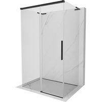 Mexen Rox-3S L 3-seitige Duschkabine, Schiebetür, 90 x 100 cm, transparent, schwarz - 8C2L-090-100-70-00-3S