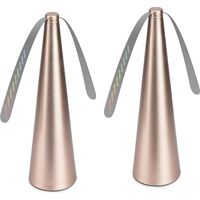 2 Stück Tischventilatoren für Picknicks, goldene Tischventilatoren für Speisen und Obst im Freien, geeignet für drinnen und draußen, Tischventilatoren für Restaurants, Heimpartys, batteriebetriebene V