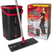 kit lavapavimenti black mop con sistema lava e asciuga - superfive