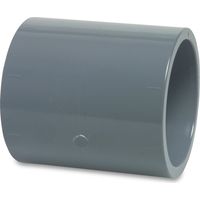 Mega Muffe PVC-U 90 mm Klebemuffe 16 bar, grau