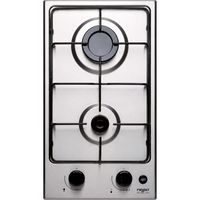 Domino a due fuochi in acciaio inox 290x510mm.