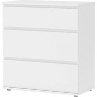 Commode avec 3 tiroirs blancs cm 77x40x84h