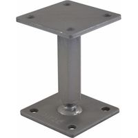 Pfostenträger / Stützfuß Höhen verstellbar 122-182mm mit Gewinde UP=100x100mm