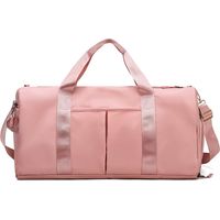 Sac de sport femme, sac de voyage, sac de gym, sac de sport femme avec compartiment à chaussures et séparateur sec/humide, grand sac de sport week-end