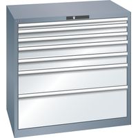 LISTA, Armoire à tiroirs avec 7 tiroirs, l x p x h 1023 x 725 x