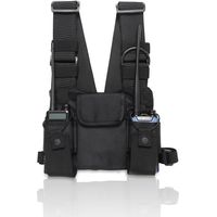 Applicable Holster Radio, Sac de Poitrine, Sacs de Harnais de Poche de Poitrine pour Talkie Walkie Radio sur L'épaule Gilet Tactique étui de Plate Forme Sangle de Gilet Sac de Ceinture pour Radios Way