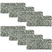 Rotolo di Siepe Finta per Balcone da 8 Pezzi , Siepe Artificiale Estensibile per Giardino con Foglie Finte Verdi 200x100cm