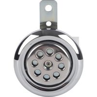 Duokon klaxon de moto universel, étanche 922B fort 12V 85mm avec cornes de couverture chromées en nid d'abeille kit bruyant