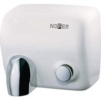 Asciugamano elettrico con pulsante acciaio inox bianco cyclon nofer 01100.w