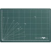Plaque de Découpe - SOLVEIG - 30 x 45 cm - Verte - Quadrillage 5x5 cm - Épaisseur 3 mm