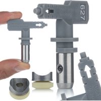Rosfix Hi-Flow 627 Sprühdüse – 30 cm Sprühbreite, 0,027" Düse Für Spachtel & Glättung Kompatibel mit Graco, Wagner, Titan Zubehör für Farbspritzgeräte