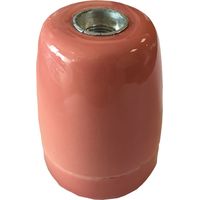 Vintage-Keramiklampenfassung E27 4a 100 W 250 V Rosa, ø47 x 59 mm