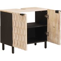 vidaXL Meuble sous Lavabo de Salle de Bain Blanc 62 x 33 x 58 cm
