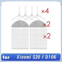 Kit de nettoyage de 8 pièces pour aspirateur robot Xiaomi S20 / D106 : accessoires de nettoyage, brosse principale, chiffon et filtre.