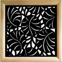 MANGROVIE - Moduli Decorativi in Legno e PVC - Colore: nero - Misura: 48x48 cm
