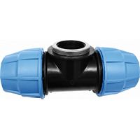 90°-Gewinde-T-Stück mit Gewindeabzweig 25/20x27/25